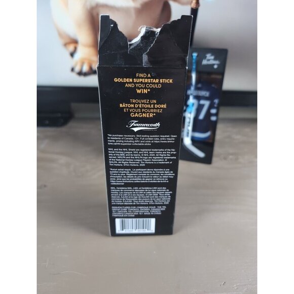 2021 Connor Hellebuyck TIM HORTONS LIMITED EDITION Collectible Stick & Locker - Picture 7 of 10